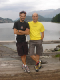 Io & Mike sul lago di Snt Morritz